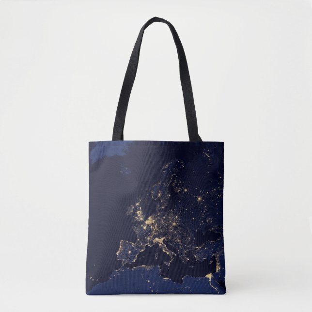 City Lights In Several European And Nordic Cities. Tote Bag (Front)