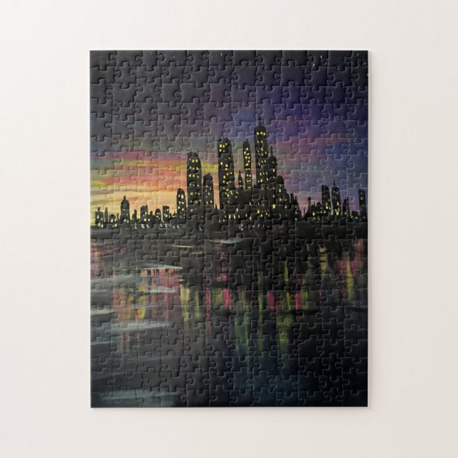 City Lights Jigsaw Puzzle (Vertical)