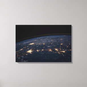City Lights Of The Southern United States. Canvas Print