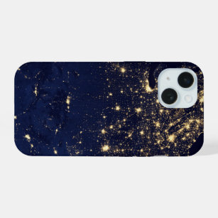 City Lights Of The United States At Night. iPhone 15 Case