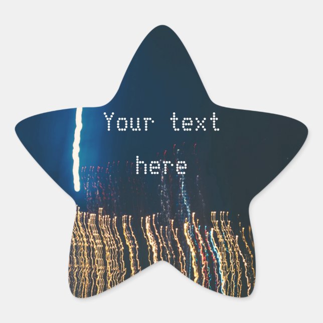 City lights  star sticker (Front)