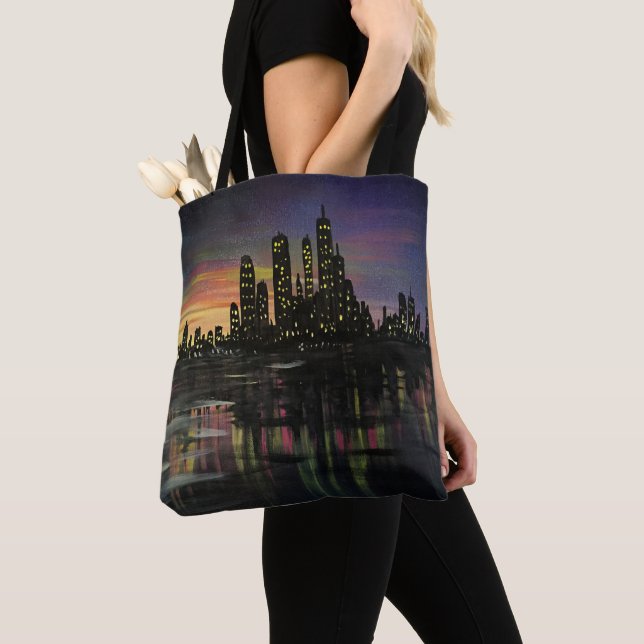 City Lights Tote Bag (Close Up)