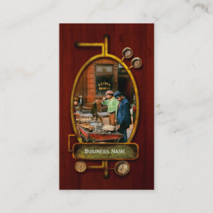 City - Little Italy NY - Mussel Man 1900 Business Card