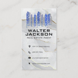 City Logo   Marble Business Card