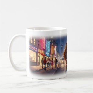 City Love and Nightlife Dreams Poster Coffee Mug
