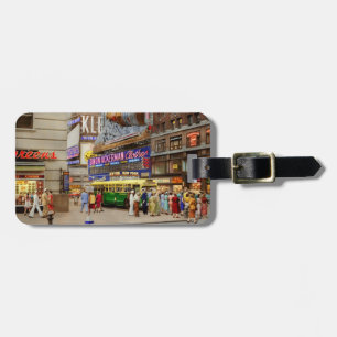 City - Manhattan, NY - 43rd and Broadway 1952 Luggage Tag