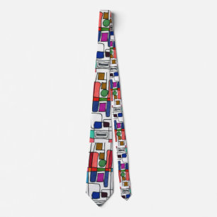 "City Map" Abstract Design Tie