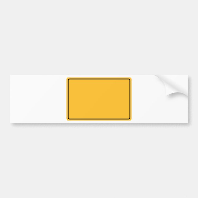 city map for your own text bumper sticker (Front)