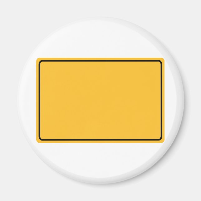city map for your own text magnet (Front)