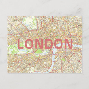 CITY MAP POSTCARDS ♥ London