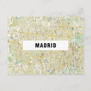 CITY MAP POSTCARDS ♥ Madrid
