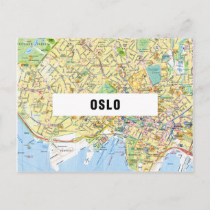 CITY MAP POSTCARDS ♥ Oslo