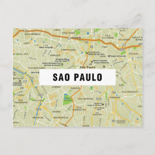CITY MAP POSTCARDS ♥ Sao Paulo