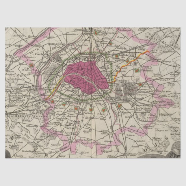 City Map Series Design 12 Tissue Paper (Front)