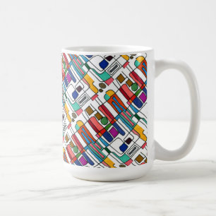 "City Map" Tiled Abstract Design Mug