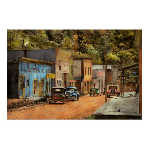 City - Mogollon NM - Before the ghosts 1940 Poster