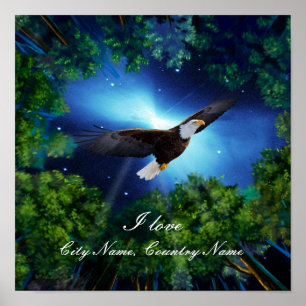 City Name Country custom Poster