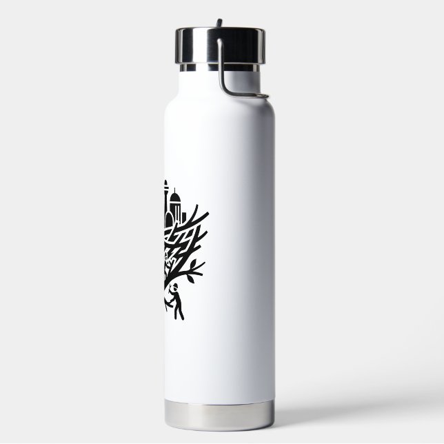 City nest builder constructing a massive new world water bottle (Left)