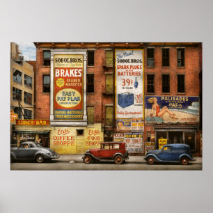 City - New York NY - Elite lunch bar 1938 Poster