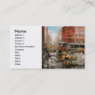 City - New York NY - Stuck in a rut 1920 Business Card