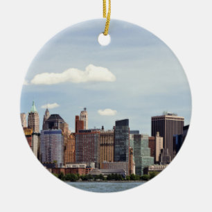 City - New York - The New York skyline from 2019 Ceramic Ornament