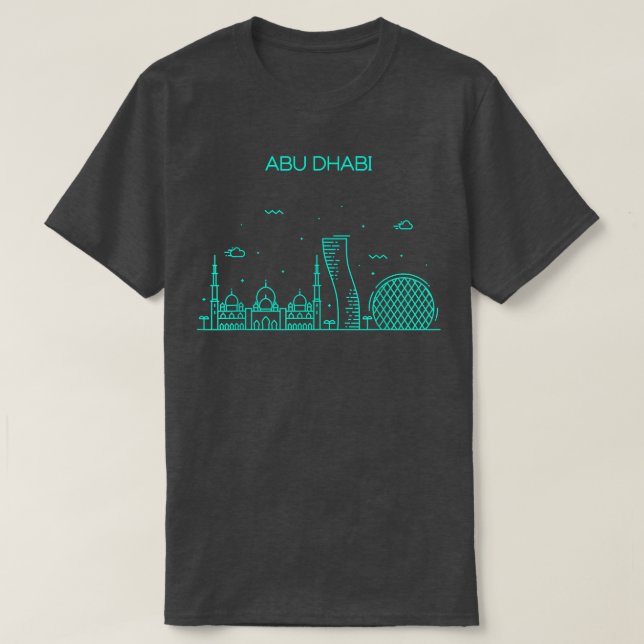 City Night Abu Dhabi  T-Shirt (Design Front)