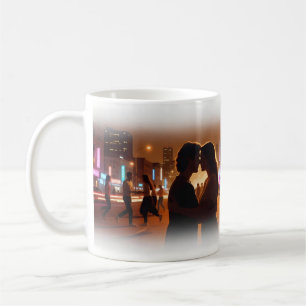 City Night Love and Dance Neon Glow Mug