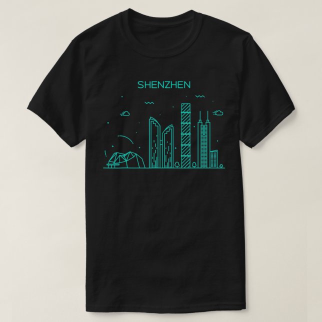 City Night Shenzhen  T-Shirt (Design Front)