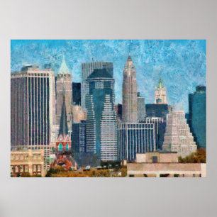 City - NY - A touch of the city Poster