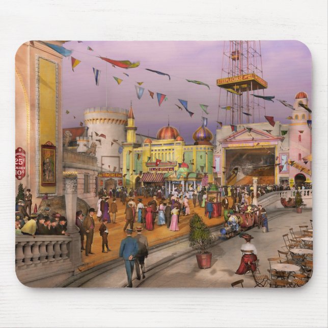 City - NY - Everything for your amusement 1905 Mouse Pad (Front)