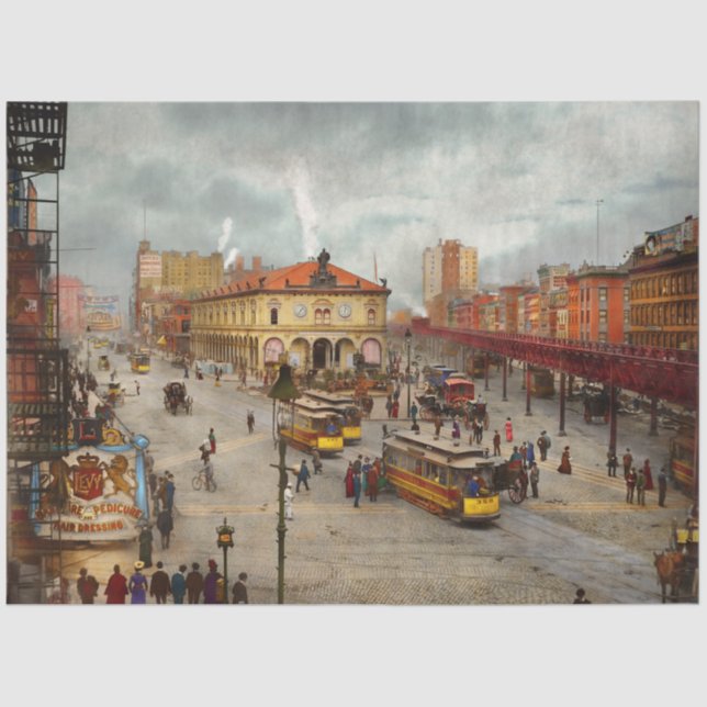 City - NY - It's newsworthy 1901 Tissue Paper (Front)
