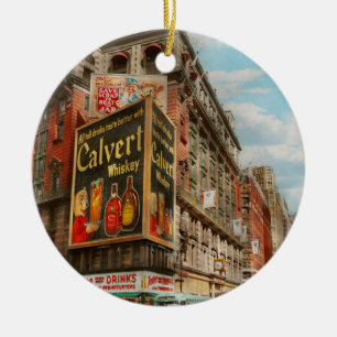 City - NY - Tastee's and Macy's 1942 Ceramic Ornament