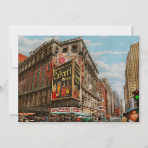 City - NY - Tastee's and Macy's 1942 Invitation