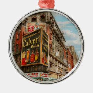 City - NY - Tastee's and Macy's 1942 Metal Ornament
