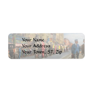 City - NY - The circus is coming to town 1920 Return Address Label
