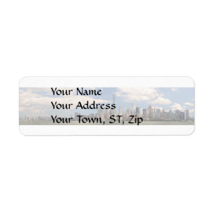 City - NY - The colours of a city Return Address Label