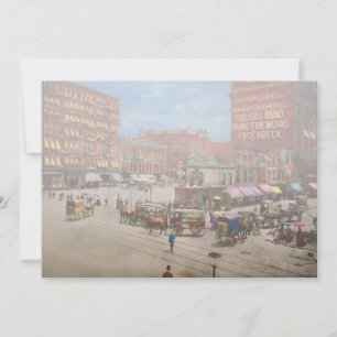 City - NY - The future site of the Flatiron 1890 Invitation