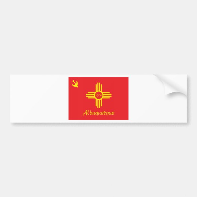 City of Albuquerque flag Bumper Sticker (Front)