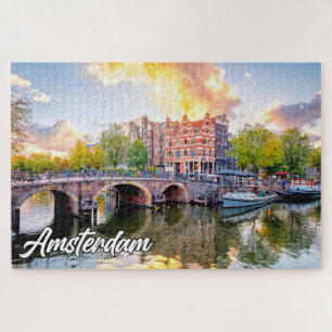 City Of Amsterdam, Netherlands Jigsaw Puzzle