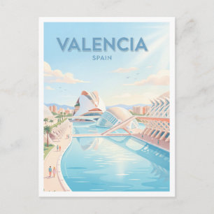 City of Arts and Sciences Valencia Spain Postcard