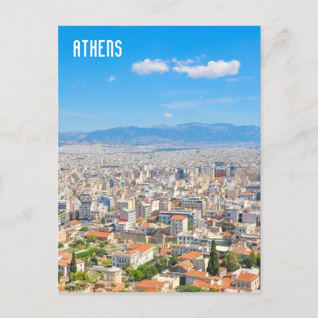 City of Athens, Greece Postcard (Front)