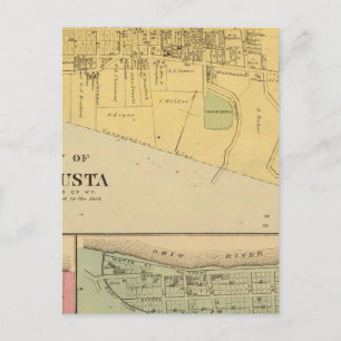 City of Augusta with Tietzville, Foster Postcard