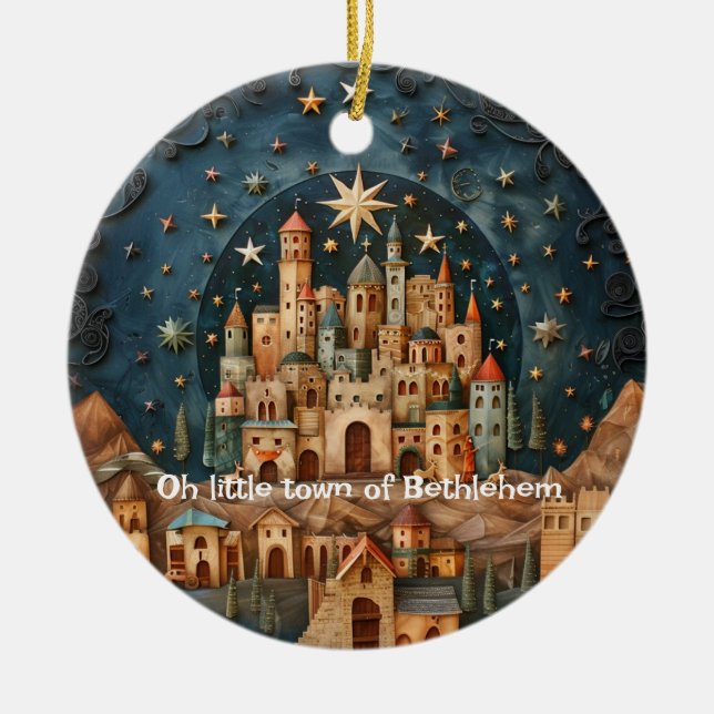 City of Bethlehem Personalised Ornament (Front)
