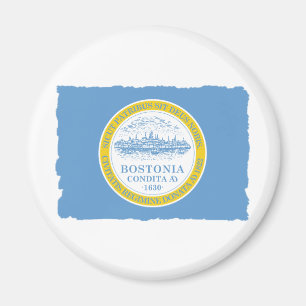 City of Boston Flag Magnet