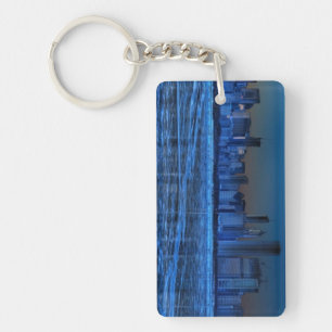 City of broad shoulders and lake Michigan Key Ring
