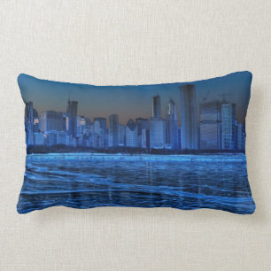 City of broad shoulders and lake Michigan Lumbar Cushion