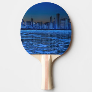 City of broad shoulders and lake Michigan Ping Pong Paddle