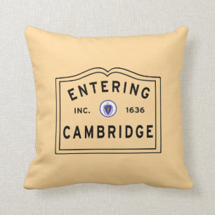 City of Cambridge Massachusetts Cushion