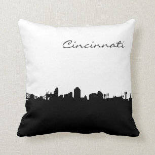 City of Cincinnati Ohio Skyline Landmark Pillow