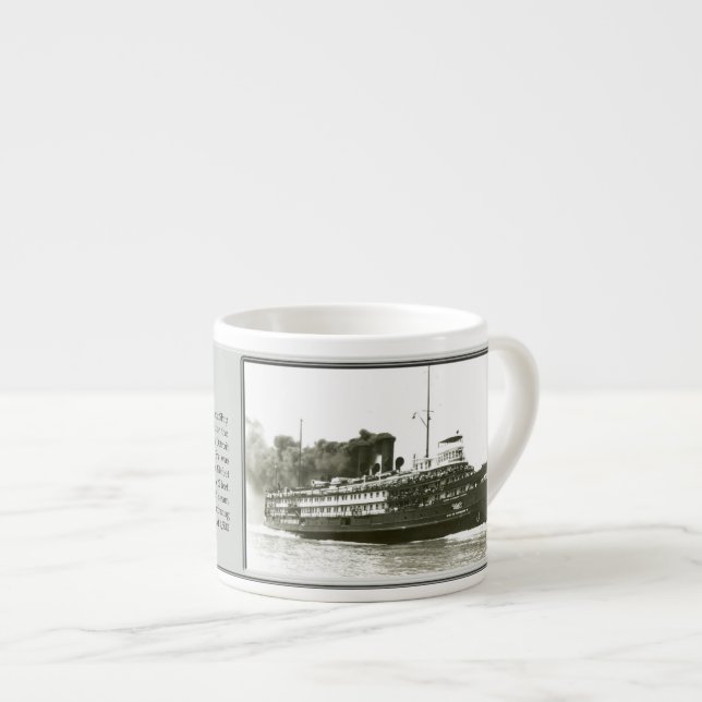 City of Cleveland III B&W espresso mug (Front Right)